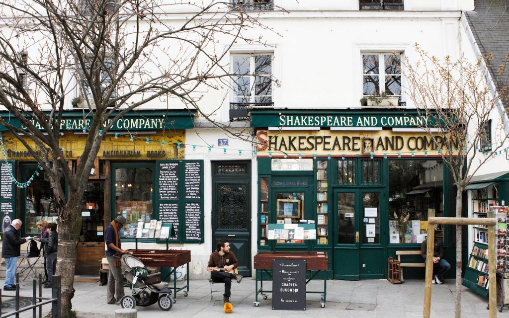 Five bookstores to travel for The Art of Travel Shakespeare and Company Paris